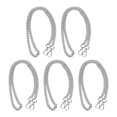 thumbnail image 3 of Metal Craft Chain, Rustproof Easy To Store 5pcs 3.28ft Each Metal Curb Chains DIY Handcraft With Straight Head Buckle For Bracelets Gold,Silver, 3 of 8