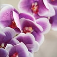 thumbnail image 6 of Efavormart 2PCS 40" Tall White/Purple Silk Orchid Stems Artificial Flower Stem Real Touch Flower For Wedding Decorations, 6 of 11