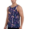 thumbnail image 3 of Rocae Floral Hippie Mushrooms for Men's Workout Tank Top Men's Running Tank Top Dry Fit Athletic Workout Tank TopsLarge, 3 of 9