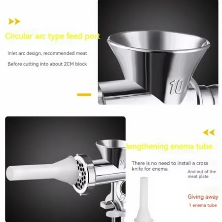

CHNGTO Hand-cranked Household Sausage Filling Machine for Steamed Buns and Dumplings Efficient Meat Grinder with Sausage and Pepper Grinder Functions