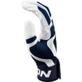 thumbnail image 4 of Guantes de bateo de béisbol Easton MAV GT blanco/azul marino para jóvenes L, 4 of 5