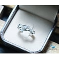 thumbnail image 3 of 0.20 Cts Cubic Zirconia / Sterling Silver 925 Ring / Rhodium plated Nickel-Free / MadDuckJewels RG1741/ Thailand Jewelry, 3 of 4