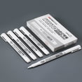 thumbnail image 2 of LNGOOR 3pcs White Marker Pen Alcohol Paint Oily Waterproof Tire Painting Graffiti Pens Permanent Gel Pen For Fabric Wood Leather Marker, 2 of 6