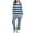 Blue, variant on Tnhcen Women's Fashion Leisure Pajamas Set Long Sleeve V Neck Shirt Pants Sleepwear Homewear Sets S-2XL