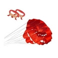 thumbnail image 2 of Siruishop Cerf de Plage 2 Lignes Contrôle Cerf Parapluie Doux Cerf pour Jardin Randonnée Rouge, 2 of 8