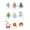 E, variant on PuSpu Christmas Window Clings 9pc 20x30cm Green PVC Static Film Reusable Holiday Light-Up Sticker Décor for Mall Shop Ambiance