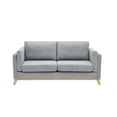 thumbnail image 6 of ARCTICSCORPION Modern Chenille Fabric Sofa, 2 Seater Loveseat Couch with Padded Seat Cushion and Wood Legs, Upholstered Living Room Sofa for Home, Office and Apartment, Gray, 6 of 7