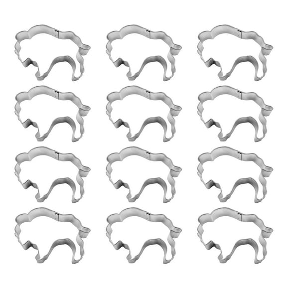 Buffalo Dozen Cookie Cutters 4 inches/each A6013-W12 - The Cookie Cutter Shop - Tin Plate Steel