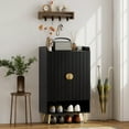 thumbnail image 2 of HOMCOM Narrow Shoe Cabinet for Entryway Shoe Storage Cabinet with Storage, 2 of 10