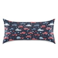thumbnail image 3 of Haosy Satin Pillowcase for Hair and Skin Standard Cooling Silk Pillow Case with Envelope Closure Cartoon Car and Star 20"x30", 3 of 9