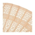 thumbnail image 3 of 40 abanicos de madera de 8 pulgadas, abanicos plegables para bodas con grabado, perfectos para cumpleaños, hogar, como se muestra, 3 of 5