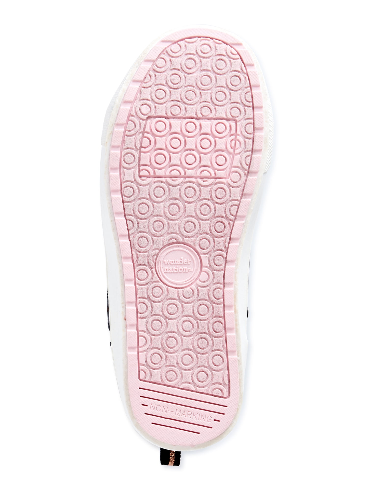 Wonder Nation Little Girl & Big Girl Black Casual High Top Sneaker