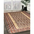 thumbnail image 2 of Ahgly Company Indoor Rectangle Traditional Saffron Red Persian Area Rugs, Swatch Sample, 2 of 6