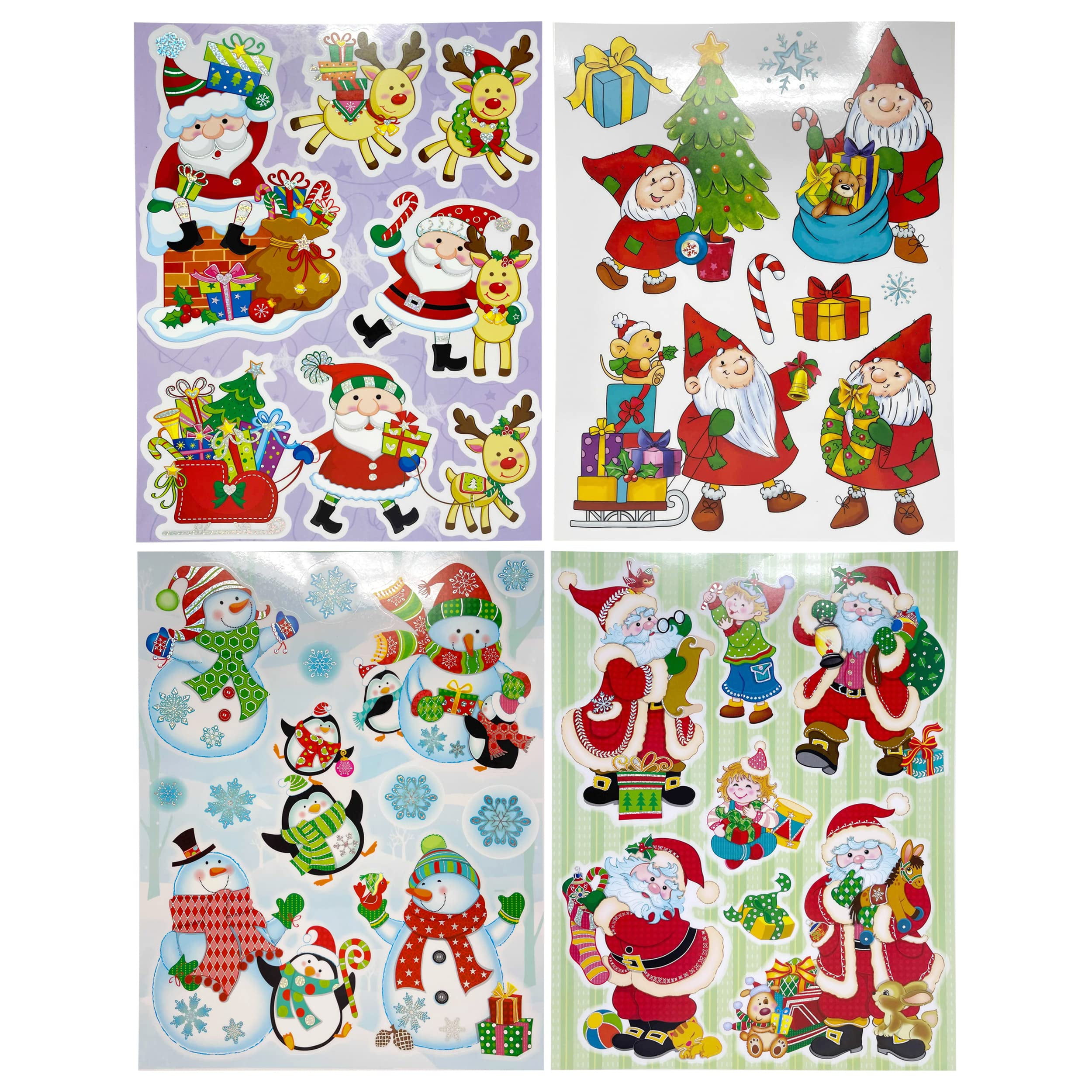 Christmas Window Stickers, Christmas Window Clings, Holiday Window ...