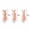 Pink, variant on Meggemo Easter Hear No See No Speak No Evil Bunny Figurine Set Cute Decorative Ornament for Easter Home Desktop Shelf Holiday Party