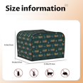 thumbnail image 5 of Haiem Machine Print Toaster Covers 4 Slice Wide Slot,Bread Dust Cover & Fingerprint Protection,Bread Machine Cover,Appliance Covers, 5 of 7
