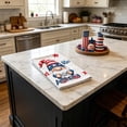 thumbnail image 2 of Tepsmf Patriotic Kitchen Towel Independence Day Cleaning Cloth Dishcloth Red White Blue American Flag Absorbent Kitchen Hand Towel for Home Cleaning Decor, 2 of 6