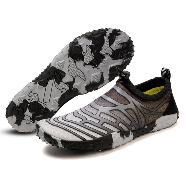 Zapatos Playa Descalzos Unisex Sin Deslizamiento Descalzo para Acuáticos (gris 36)