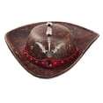 thumbnail image 3 of Byfri Skull Wings Tricorne Pirate Hat Punk Colonial Style Party Hat 56-58cm, 3 of 7