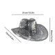 thumbnail image 3 of Disco Cowboy Hat Full Spegel Western Top Hat Holiday Ball Dress Up, 3 of 4