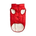 thumbnail image 5 of Warm Dog Winter Coat, Waterproof Windproof Pet Jacket with Soft Fleece Lining, Adjustable Vest for Small to Medium Dogs ,Red XXXL, 5 of 8