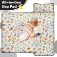 thumbnail image 4 of Pioneer Flower Floral Print Pattern Toddler Nap Mat for Teens Preschool Daycare, Teens Sleeping Mat Bag, Toddler Sleeping Bag with Pillow, 4 of 6