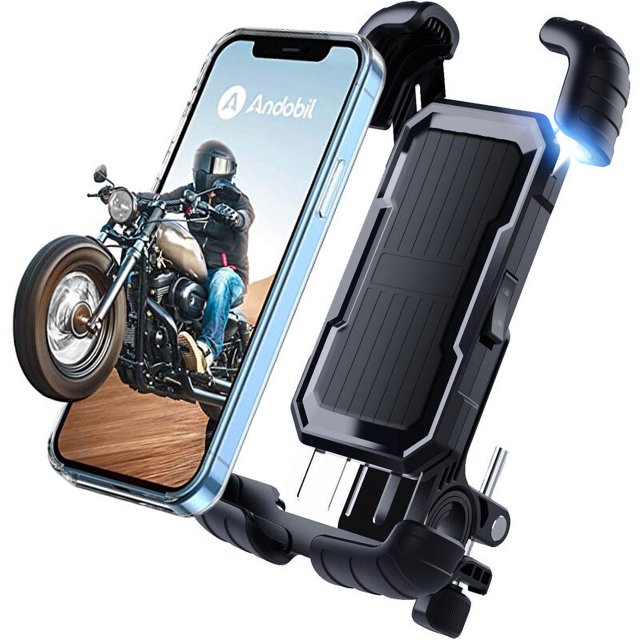 Soporte para teléfono móvil, soporte para teléfono móvil para bicicleta, motocicleta, soporte para teléfono móvil para bicicleta, giratorio 360°, soporte universal para teléfono móvil, motocicleta