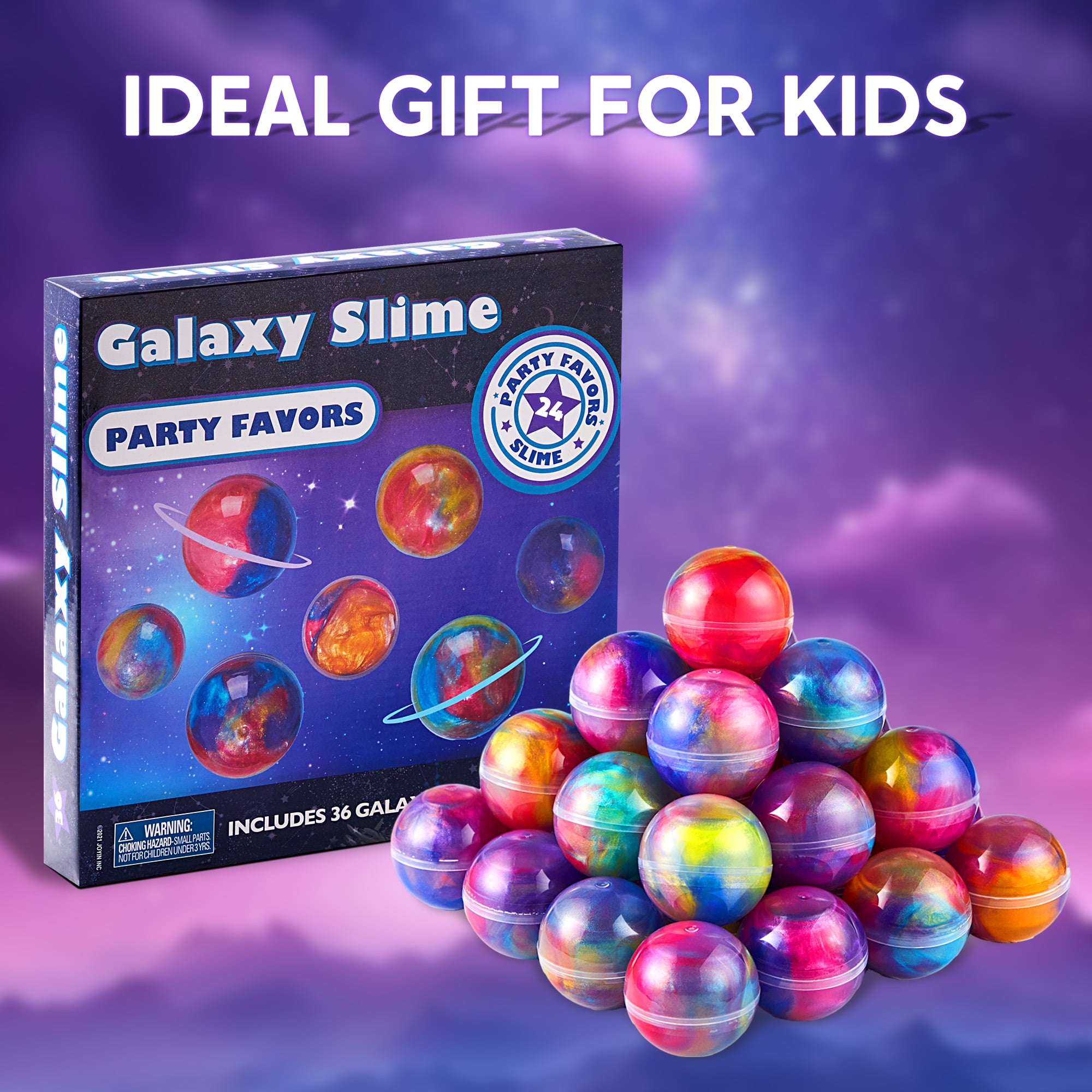 ZAALBA Slime Ball Party Favors: 24-Pack Of Stretchy, Non-sticky, Mess
