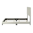 thumbnail image 4 of Boyd Sleep Milan Off-White Linen Queen Size Fully Upholstered Platform Bed Frame with Adjustable Headboard, Qualified Box Spring or Foundation Required for Use, 4 of 13