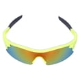 thumbnail image 2 of Gafas de protección para los ojos para niños, gafas UV para monopatín de esquí, lentes duraderas antiarañazos, marco verde claro, 2 of 5