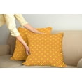 thumbnail image 3 of Ambesonne Modern Throw Pillow Cover 2 Pack, Night Sky Stars Pattern, 24", Yellow Orange, 3 of 6