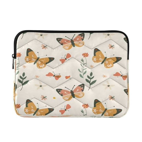 Laptop Inner Case 13.4x10.2In Laptop Case Is Suitable For 13-14In Laptop For Work Travel Outdoors Yellow Butterfly