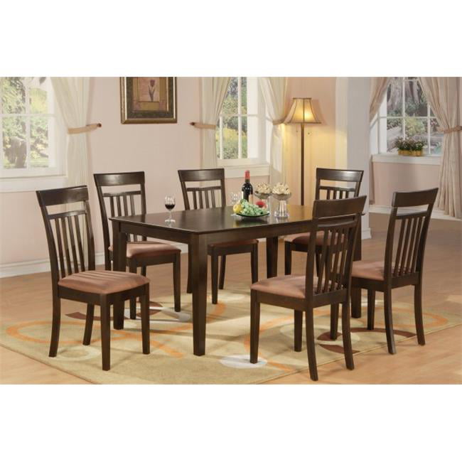 7 Piece Formal Dining Room Set Table, Formal Black Dining Room Chairs