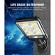 thumbnail image 5 of Luces solares con sensor de movimiento para exteriores, impermeables, con energía solar, para vallas de pared. B, 5 of 9