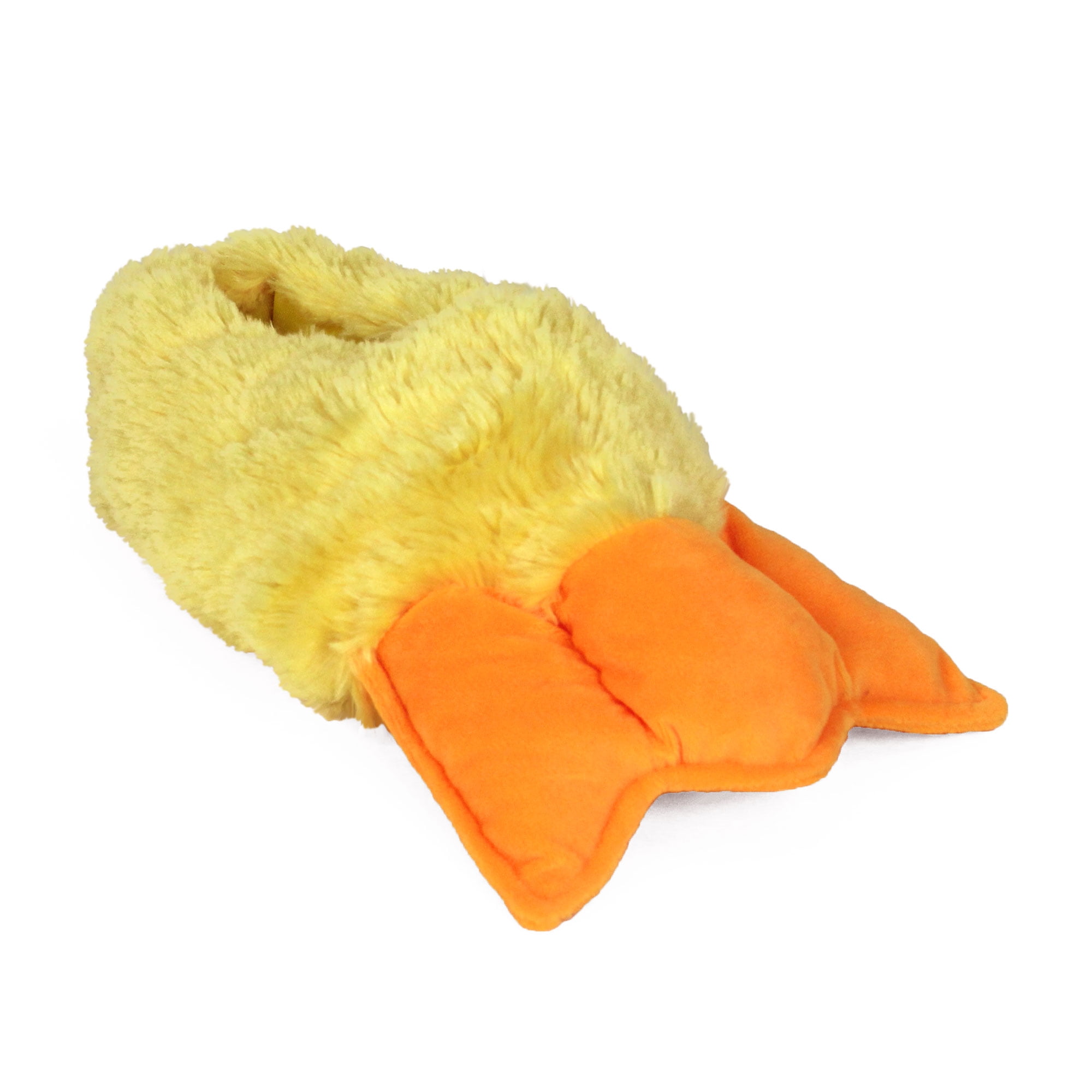 Slippers - Plush Yellow for Adults Unisex One Size by Everberry -