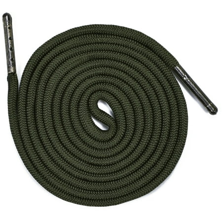 

Round Paracord Shoe Laces (1 Pair) - Handmade In the USA - OD Green - 96 Inch