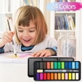 thumbnail image 5 of Blue Watercolor Painting Kit 18 Colors Powder Form Iron Box Portable Art Tool Durable Fade Resistant For Children Watercolor Illustration Bookkeeping, 5 of 5