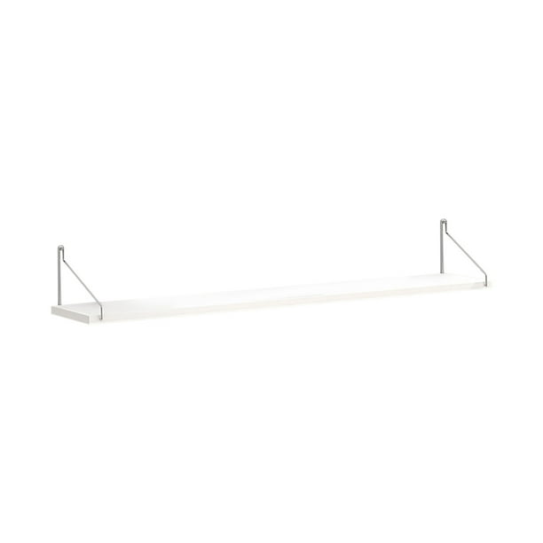 Estantes flotantes de pared, estantes de exhibición de pared, estantes blancos modernos para dormitorio, guardería, sala de estar, baño, cocina, gran capacidad, fácil instalación, decoración