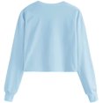 thumbnail image 2 of Women's Crop Top Letter Printed Sweatshirt Hoodie, 2 of 7