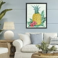 thumbnail image 2 of Stupell Industries Bora Bora Pineapple Black Framed Floater Canvas Wall Art design by Paul Brent, 31 x 25, 2 of 9