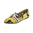 thumbnail image 4 of Domzle Women's Slip-on Loafers Soft Dress Flats | Comfort Breathable Knit Fabric,Arch Support,Slip-Proof,Bendable,Walking,Office Work,Driving,Travel Shoes Yellow, 4 of 9