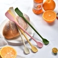 thumbnail image 3 of Queroig Double-Ended Silicone Spatula Thin Jar Scraper Small Makeup Scrapers Mini Food-Grade Scraper & Spreader for Jams Baking Cooking, 3 of 5