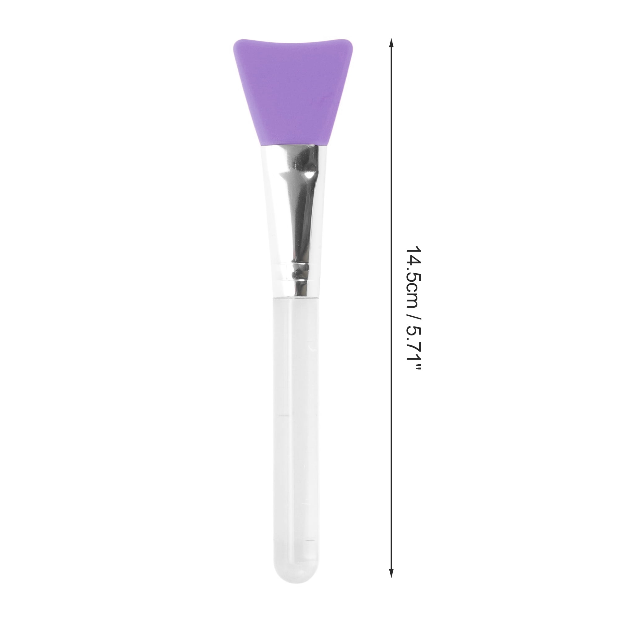 Unique Bargains Durable Flat Head Facial Mask Brush 1 Pc Purple