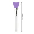 thumbnail image 4 of Unique Bargains 1 Pc Durable Flat Head Facial Mask Brush Purple, 4 of 5