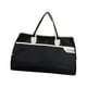 thumbnail image 4 of Bolsa de viaje de lona, ​​bolsa deportiva para gimnasio, bolso de mano plegable portátil, bolsa de noche para Negro, 4 of 7