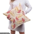 thumbnail image 5 of Ambesonne Fashion Fabric by the Yard Upholstery, Lady Shoes Hearts Pattern, 2 Yards, Pastel Pink Pale Peach, 5 of 5