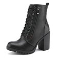 thumbnail image 1 of Botas de Combate para Mujer DREAM PAIRS Silverado con Tacón de 9 cm, 1 of 6