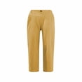 thumbnail image 2 of DTBPRQ Womens Baggy Wide Leg Jeans Cotton Cropped Straight Leg Crop Pants Ladies Casual Long Loose Pant Slacks, 2 of 2