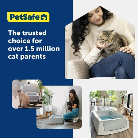 PetSafe ScoopFree Complete Replacement Sensitive Crystal Litter Tray, 3-Pack Easy Cleanup with Disposable Tray Includes Leak Protection and Low Tracking Litter No Perfumes or Dyes