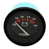 Teleflex Boat Volt Gauge 57901 | 8 - 18V Amega 2 Inch Black